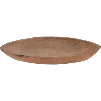 Oválný dřevěný talíř Teak 35x25x3,5 cm (135275 041 J11301460 talíř teak ovál)