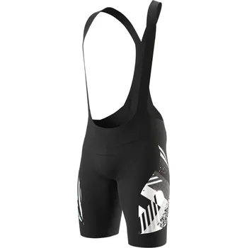 Cyklistické kalhoty Kalhoty s laclem Dynafit Snow Leopard Bib Shorts W black out 2023 Barva: černá / bílá, Velikost: M