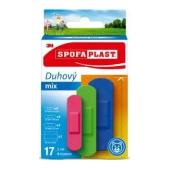 Náplast Spofaplast® Duhový Mix 606, 17 ks