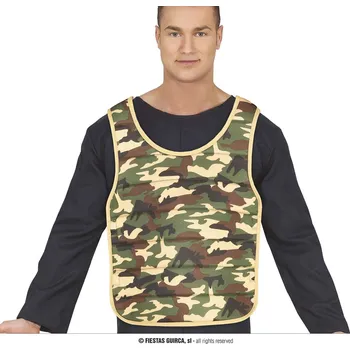 Karnevalový kostým Guirca Pánská vesta s vojenským vzorem