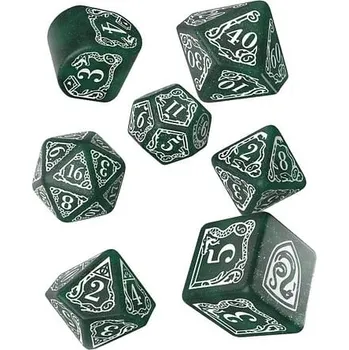 Příslušenství k deskovým hrám Q-workshop Sada kostek Harry Potter - Zmijozel, barva zeleno-bílá