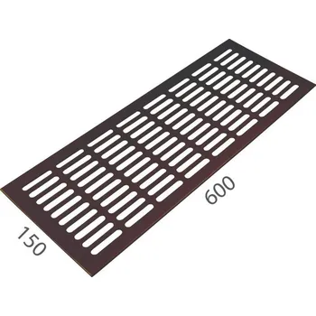 Větrací mřížka SRL - ALFA větrací mřížka šířka 150 x 600 mm 150 mm, 600 mm F4 - Bronz elox