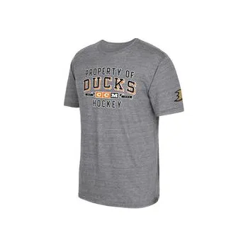 Pánské tričko Anaheim Ducks NHL CCM Property Block Tri-Blend Velikost: S
