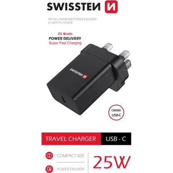 Elektrická zásuvka Adaptér cestovní pro iPhone/Samsung SWISSTEN 22045300 pro použití z ČR ve Velké Británii