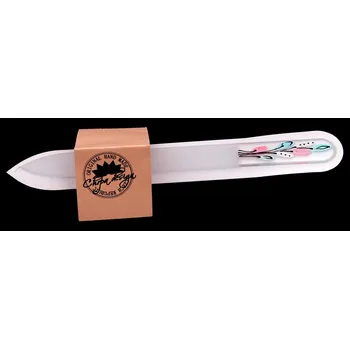 Pilník skleněný velký - barevné listy