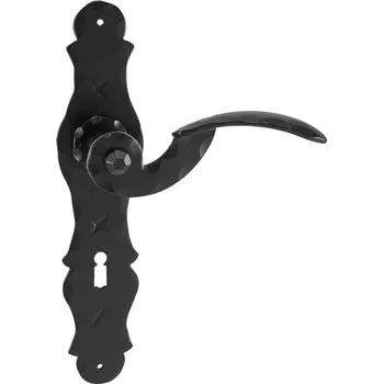 Dveřní kování GA - KONSTANZ BB otvor pro klíč, klika/klika, 72 mm Kovaná černá