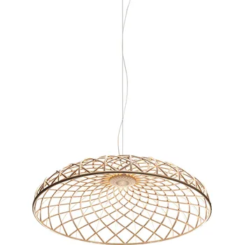 Flos F6392017 Skynest suspension, béžové závěsné svítidlo, 78W LED 2700K stmívatelné, prům. 90,4cm