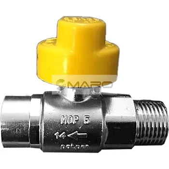 Ventil Kohout plynový VAIT přímý, s tepelnou a průtokovou pojistnou FM 1/2", G030 | G0478