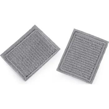 Nažehlovačka malá světle šedá 3x4cm (Záplata malá světle šedá 3x4cm)