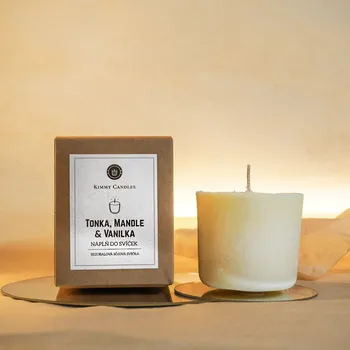 Svíčka Kimmy Candles Náplň do svíček - Tonka, Mandle & Vanilka 220 g