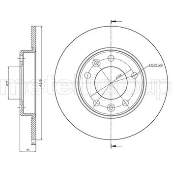 Brzdový kotouč Brzdový kotouč METELLI 23-1509C