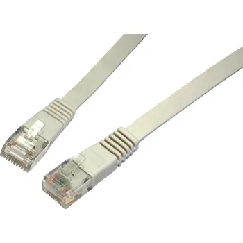 Síťový kabel Solarix Solarix Patch kabel plochý CAT6 UTP LSOH 0,5m šedý non-snag-proof C6-111GY-0,5MB