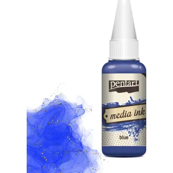Pentart alkoholový inkoust Media Ink 20 ml Barvy Pentart: modrá