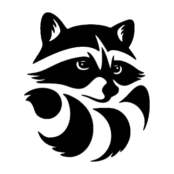 Samolepící dekorace SAMOLEPKA Mýval 001 pravá (01 - černá) NA AUTO, NÁLEPKA, FÓLIE, POLEP, TUNING, VLASTNÍ TEXT, TISK, AUTOSAMOLEPKY.cz, POLEPY, OBRÁZEK, LOGO, SAMOLEPKY