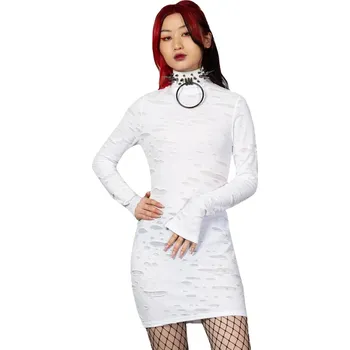 Dámské šaty šaty dámské KILLSTAR - Illuminated Demon - White - XS