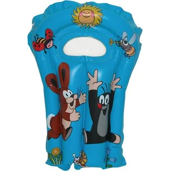 Hračka pro nejmenší Wiky Lehátko Krtek nafukovací s průzorem 76x53cm Modrá