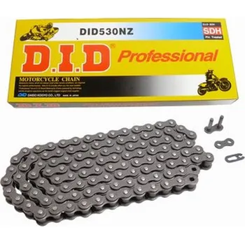 Řetězová sada pro motocykl DID hnací řetěz 50(530)NZ-106 (106 článků) bez O-kroužků, rozpojený + spojka (50NZ-106) (DID hnací řetěz 50(530)NZ-106 (106 článků) bez O-kroužků, rozpojený + spojka (50NZ-106))