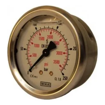 Manometr Fi 63 Bsp 1/4" Zadní rozsah 0-250 Bar Wika Wika 20578
