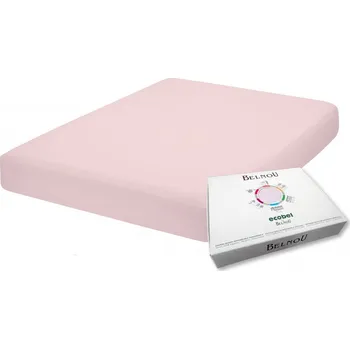 Chránič matrace Nepropustné hyperprodyšné prostěradlo BelnoU ECOBEL 100x200 cm - světle růžová