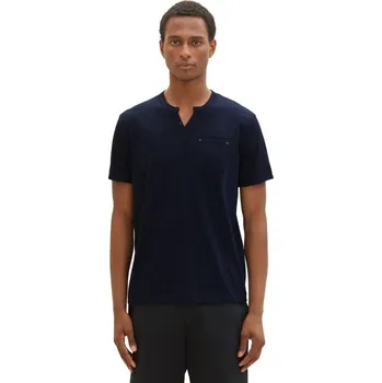 Pánské tričko TOM TAILOR PÁNSKÉ TRIKO NA KNOFLÍČKY - NAVY M