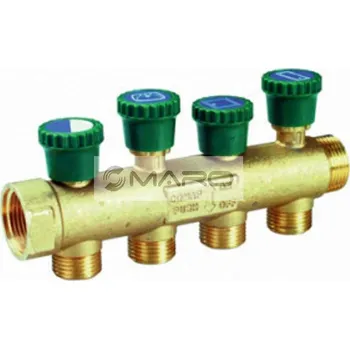 rozdělovač topení Comap Rozdělovač modulární s integrovanými uzávěry 3/4" x 1/2", 4 okruhy, 9533324