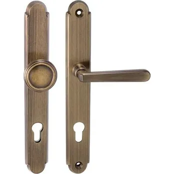 Dveřní kování NI - ALT WIEN K PZ otvor pro vložku, 92 mm, koule/klika OGR - Bronz česaný lesklý