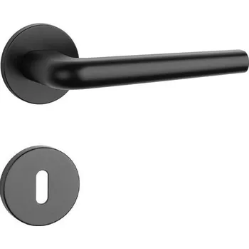 Dveřní kování AT - FUNKIA - R 7S rozety BB, klika/klika BS - Černá matná