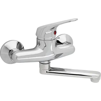 Vodovodní baterie Slovarm - TA.4011.A15-150 - Baterie dřezová nástěnná, ramínko ploché, L 150 mm, rozteč 150 mm - 480309