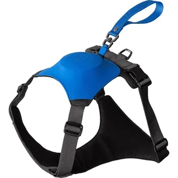 Postroj pro psa TailHigh Hybridní postroj + FLEXI vodítko, modrý, Velikost: L