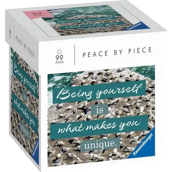 Puzzle RAVENSBURGER Puzzle Peace by Piece: Beeing yourself is what makes you unique 99 dílků