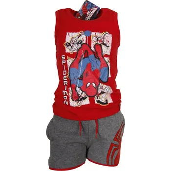 Chlapecké kraťasy Spiderman letní souprava červeno-šedá Velikost: 94