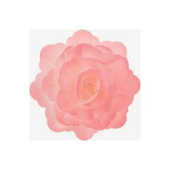 Jedlá dekorace na dort Růže z jedlého papíru - RŮŽOVÁ stínovaná 4,5 cm / 1 ks