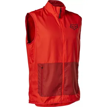 Cyklistické kalhoty Pánská cyklistická vesta Fox Ranger Wind Vest Red Clear