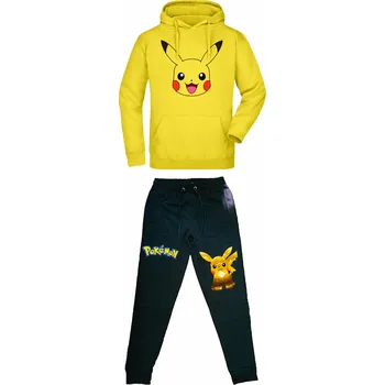 Tepláková souprava Pikachu obrys Pokémon Velikost: S