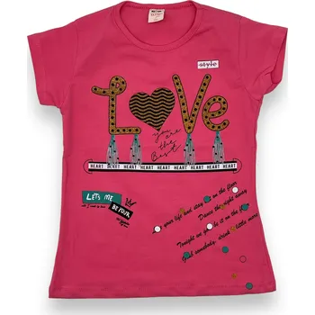 Dívčí tričko Diw Dívčí trička s krátkým rukávem ERIKA Barva: Růžová, Velikost: 98