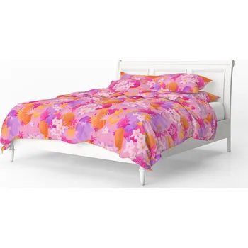 Povlečení Lullalove Povlečení z bavlněného saténu 160 x 200 cm - Dopamine Summer