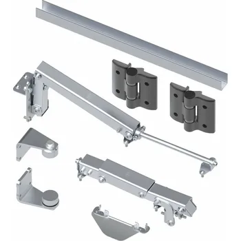 Příslušenství pro plot FAC Sada pro dvoukřídlé skládací brány HOME s&nbsp;regulovatelným pantem k&nbsp;přivaření