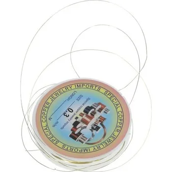 Floristika Měděný drát, ZLATÝ, 0,3 mm, 19 m / návin