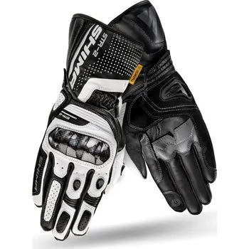 Moto rukavice SHIMA Rukavice na motorku STR-2 černo/bílé S