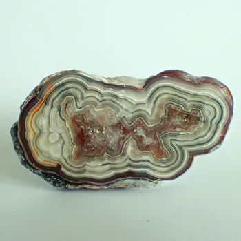 Přírodní kámen Achát z Mexika 92x53mm, patička