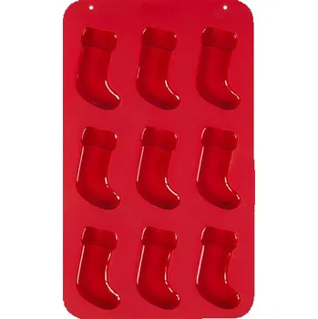 Forma na pečení Silikonová forma - Santova punčoška WILTON