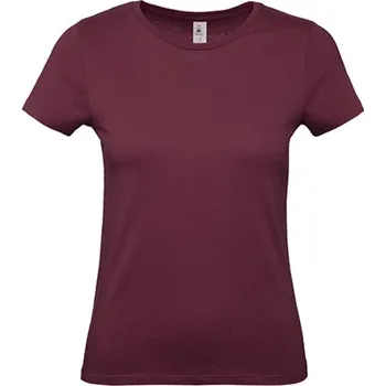 B&amp;C Dámské triko TW02T Burgundy XXL