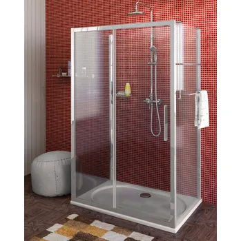 Polysan LUCIS LINE třístěnný sprchový kout 1000x900x900mm L/P varianta
