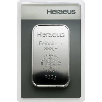 Argor Heraeus - Investiční stříbrný slitek - 100 g