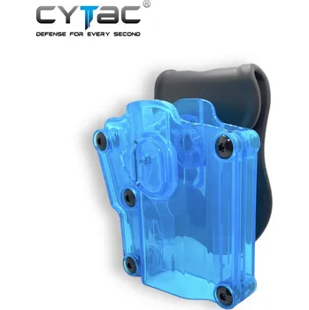 Příslušenství pro sportovní střelbu Univerzální pistolové pouzdro MEGA-FIT - GLOCK / BERETTA / SIG SAUER / TAURUS , atd .... Cytac® - Transparent BLUE