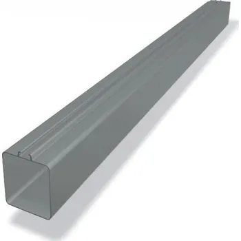 okap PREFA Svod hranatý hliníkový 100 x 100 mm, délka 3M, Světle šedá P10 RAL 7005
