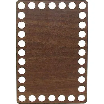 Dno na háčkovaný košík 10x15cm walnut (Dno na háčkovaný košík 10x15cm walnut)