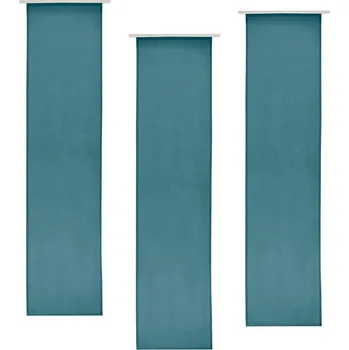 Závěs Gözze Sada panelových závěsů Linus, 60 x 245 cm, 3dílná, petrolejová