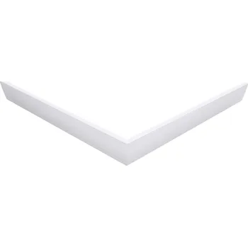 Sprchová vanička Polysan AURA 100 rohový panel, bílá