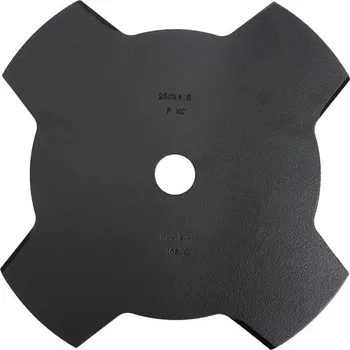Žací nůž ke křovinořezu, Kramp 4Z 255-25,4-2,0mm (KP-514269) (Univerzální žací kotouč křovinořezu, 4 zuby, vnější průměr 255 mm, průměr centrálního otvoru 25,4 mm, tloušťka 2,0 mm)